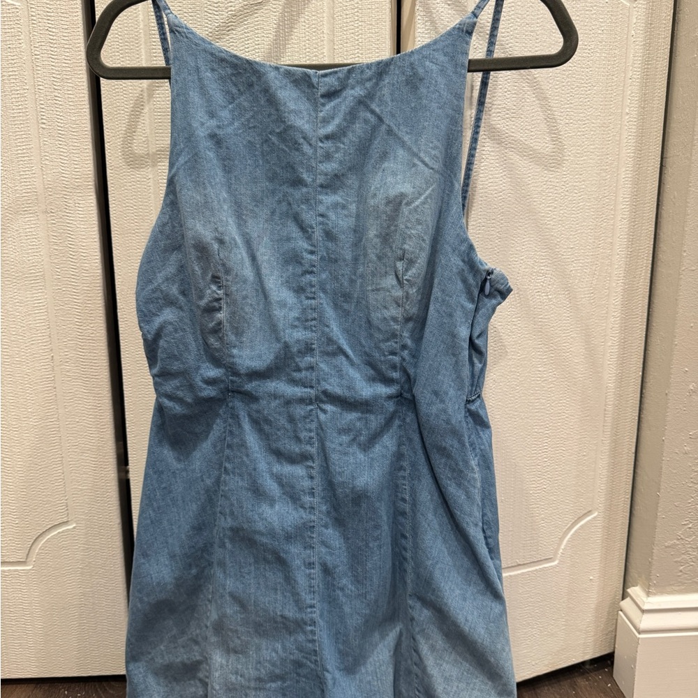 Zara Stylish Blue Denim Dress
